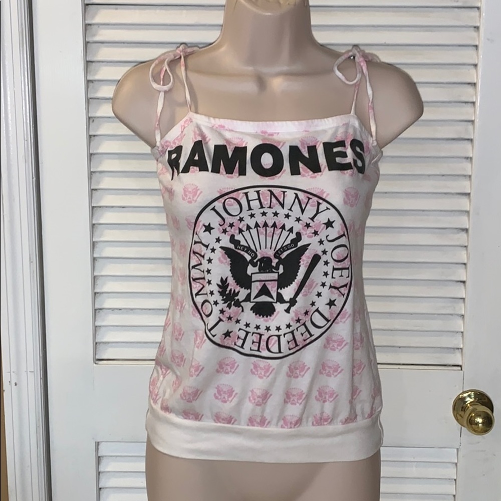 Ramones tang top, super soft gentle used.